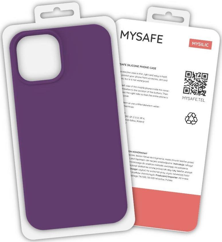 MySafe Mysafe Silicone Case iPhone 12 Pro Max Plum Box