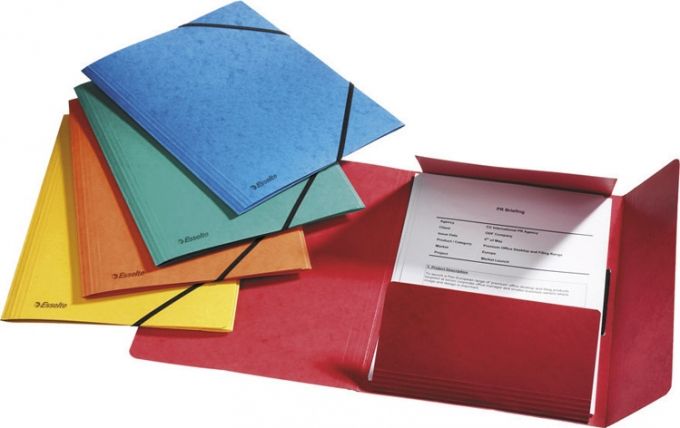 Esselte aktovka s elastickým pásem A4 Red A4 Corner Elastic Band (10K017B)