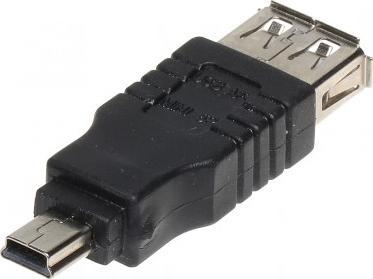 USB miniUSB - USB adaptér čierny (USB-W-MINI/USB-G)