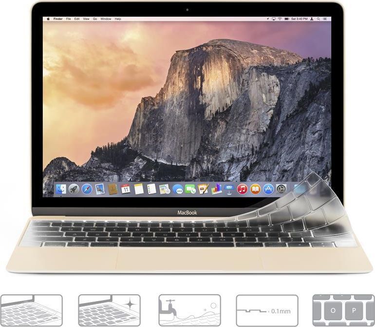 Moshi Moshi ClearGuard 12 - Kryt klávesnice pro MacBook 12 / MacBook Pro 13 bez Touch Baru (rozvržení EU)