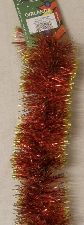 Řetěz Vánoční 1,8 m / 5 cm zlato-fialový