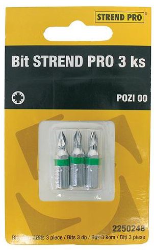 Bit Strend Pro S2 krížový PZ0 3 ks