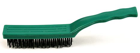 Kefa drôtená 4 rad s plastovou rukoväťou