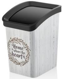 Koš mini odpadkový 3,3 l dekor  HOME  plast