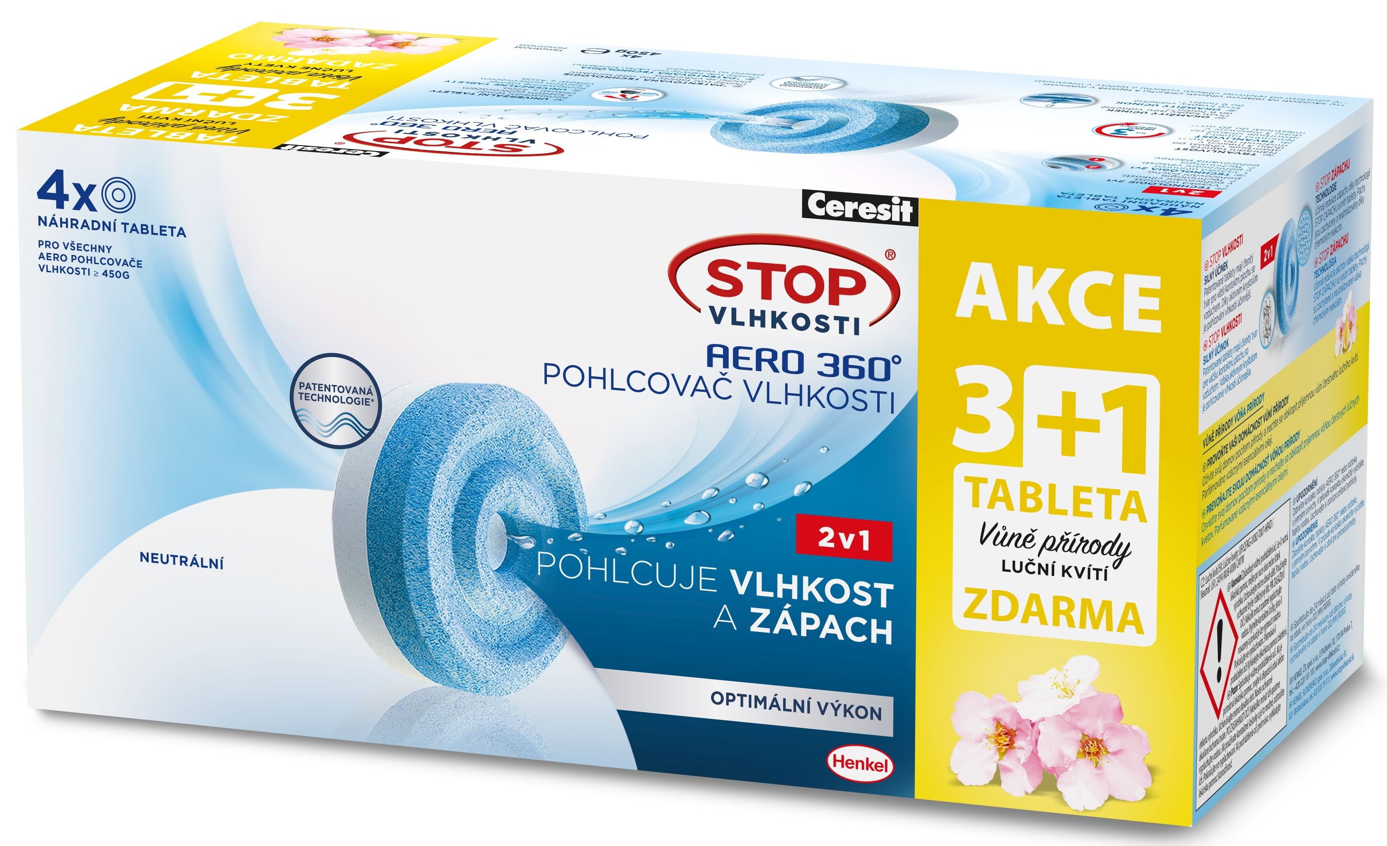 Ceresit stop vlhkosti Aero tablety 3+1 Lúčne kvety