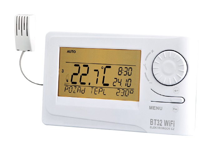 ELEKTROBOCK Termostat bezdrátový digitální prostorový s WIFI a RFM modulem  BT32 WIFI