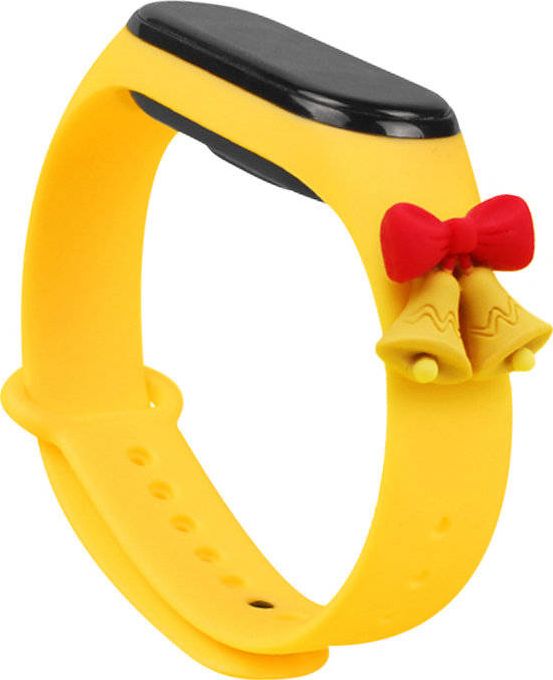HARDEL SPRAP XMAS BAND pro Xiaomi Mi Band 4 / Mi Band 3 Christmas Silicone Strip Bracelet Yellow (Bells)