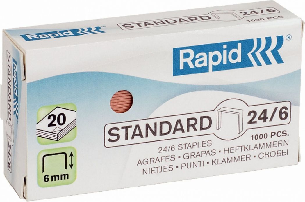 Esselte Sponky Rapid Standard 26/6, 1000 ks (24861300)