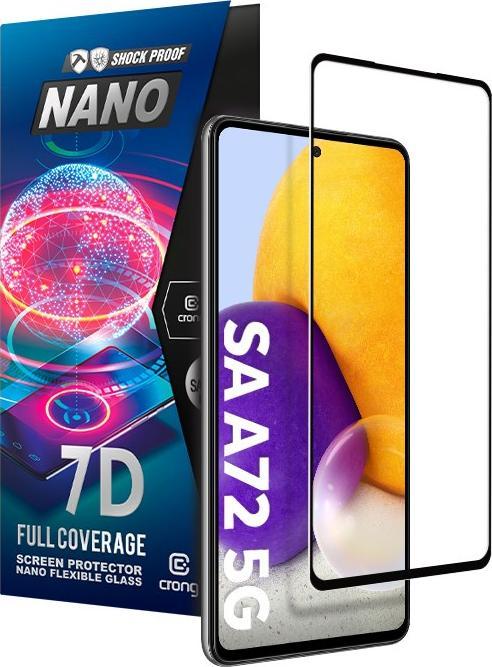 Crong 7d Nano Flexible Glass - ne Crorning Hybrid Glass 9h na celé obrazovce Samsung Galaxy A72