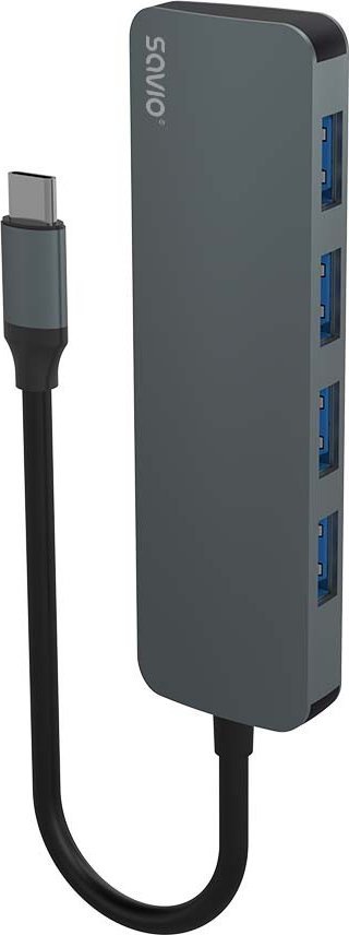SAVIO Hub USB-C - 4 x USB-A AK-54