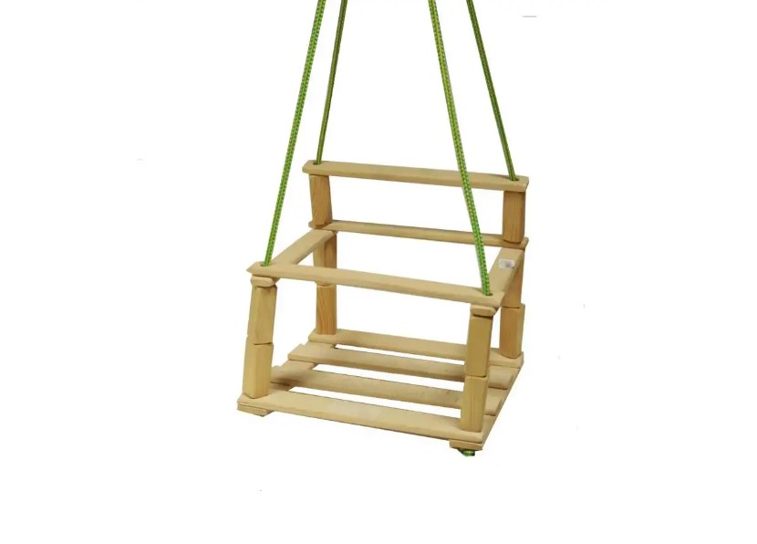 Hojdačka detská prírodné drevo 35x27 cm
