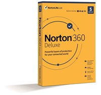 NORTON 360 DELUXE 50GB +VPN 1 uživatel pro 5 zařízení na 2  roky