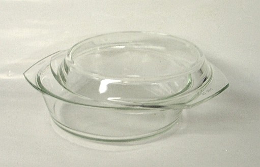 Pekáč sklo kulatý 2 l s víkem 0,9 l Simax typ 6026/6036