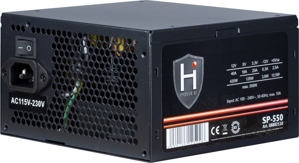 Inter-Tech HiPower SP-550 550W napájecí zdroj (88882110)