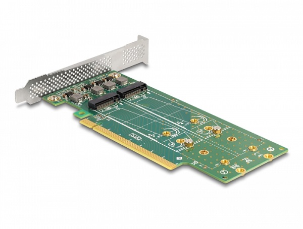 Delock Karta PCI Express 4.0 x16 na 4 x interní M.2 Key M 110 mm NVMe - rozvětvení - Low Profile