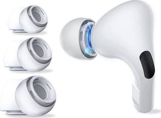 Tech-Protectušné nástavce 3-BALENIE APPLE AIRPOS PRE 1/2 BIELE