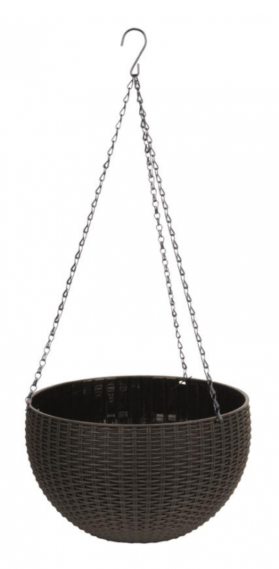 Kvetináč závesný 26x16 cm GDA MODERN hnedý