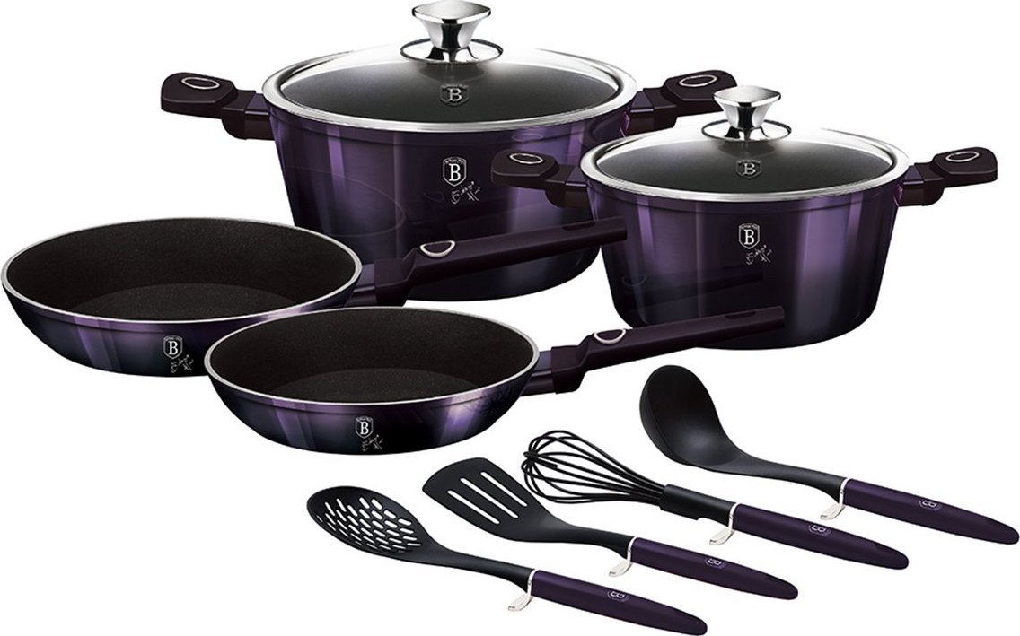 BerlingerHaus BH-7140 sada nádobí 10ks Purple