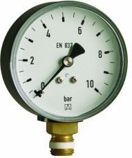 Afriso Topný manometr RF 80 rad, fi80 mm, 0÷2,5 bar, G1/2   rad, třída 2,5 (63561)