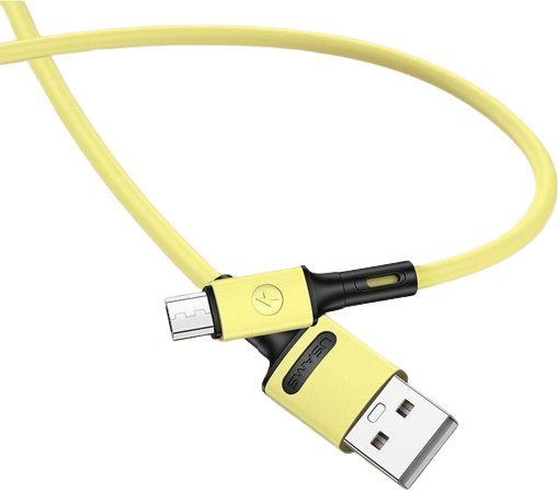 USB kabel Usams USAMS kabel U52 microUSB 2A Fast Charge 1m žlutý/žlutý SJ435USB03 (US-SJ435)