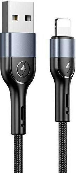 Usams USB-A – Lightning kabel 1 m černý (SJ448ZJ01)