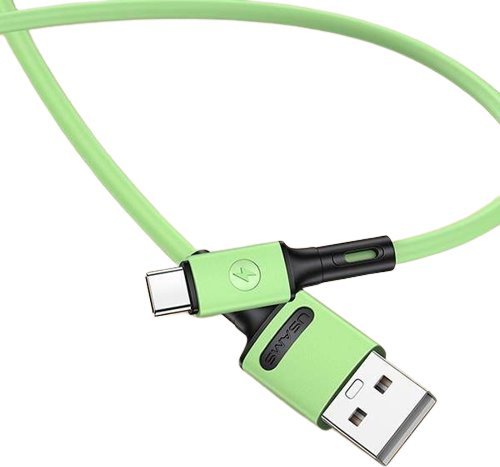Usams USB-A – USB-C kabel USB 1 m zelený (69875-uniw)