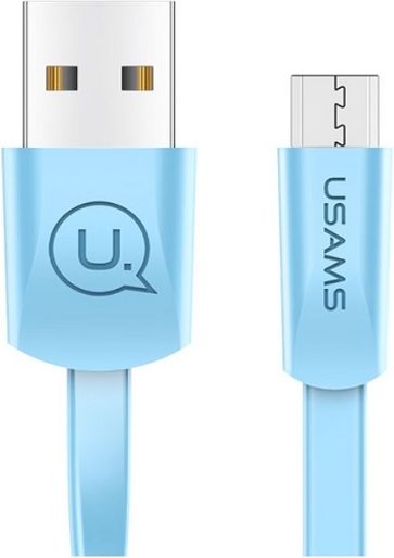 Usams USB-A - microUSB kabel 1,2 m Modrý (SJ201MIC04)