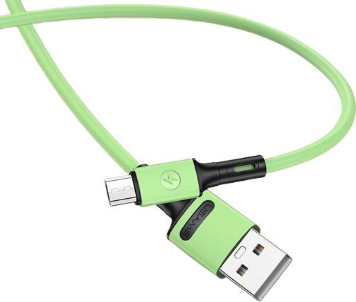 Usams USB-A - microUSB USB kábel 1 m zelený (69871-uniw)