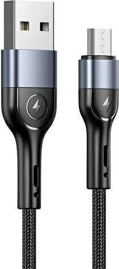 Usams USB-A - microUSB USB kabel 1 m černý (SJ450ZJ01)