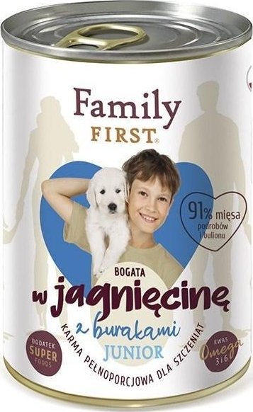 FAMILY FIRST Adult Lamb with brambory - Wet dog food - 800 g