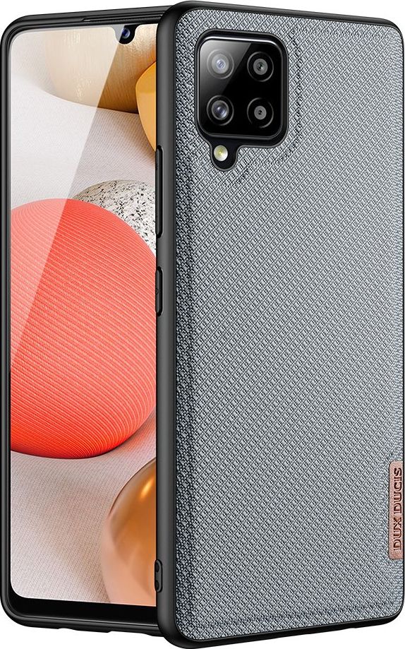 Dux Dacia Ducia Fino Case Cover pokrytý nylonový materiál Samsung Galaxy A42 5G Blue