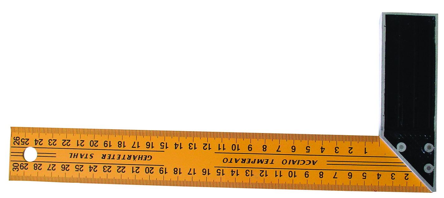 Uholník 250 mm žltý