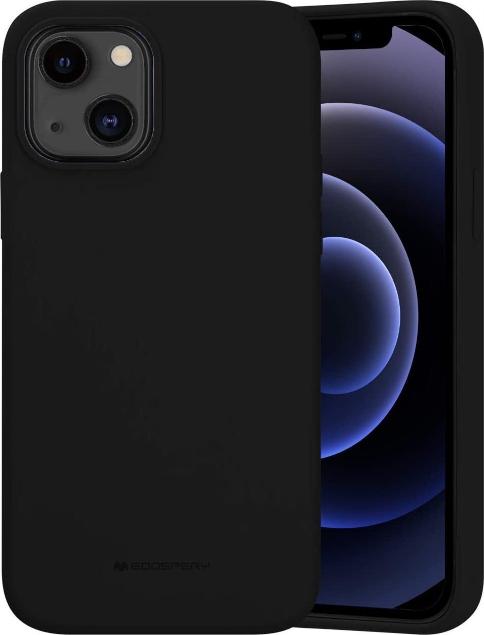 Silikónový obal Mercury pre iPhone 14 6.1 čierno/čierny