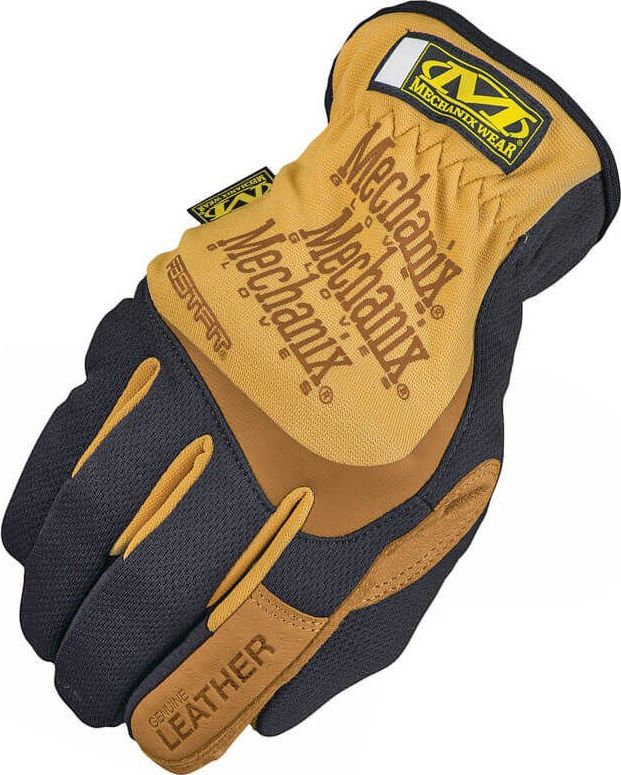 Mechanix Wear Kožené rukavice Mechanix Wear FastFit Black-Coyote S