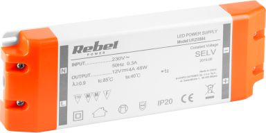 Rebel Napájecí zdroj pro LED struny 48 W / 4 A
