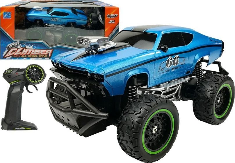 Špičkové sportovní vzdálené auto r/c High Blue Wheels