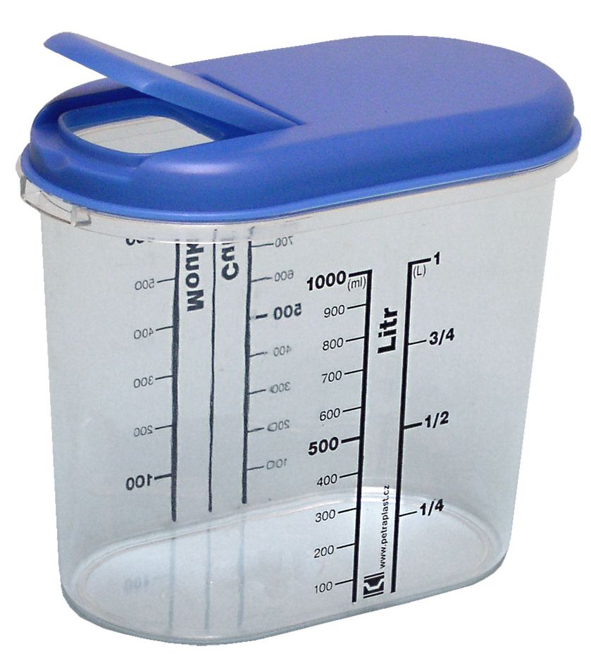 Dóza na potraviny ovál 1000 ml s potlačou