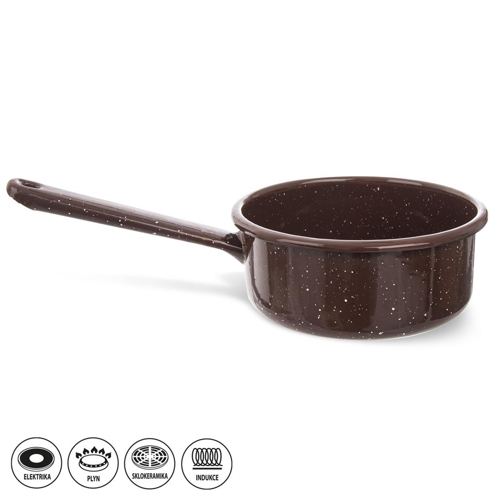 Rajnica BROWN 0,9 l smalt 14 cm