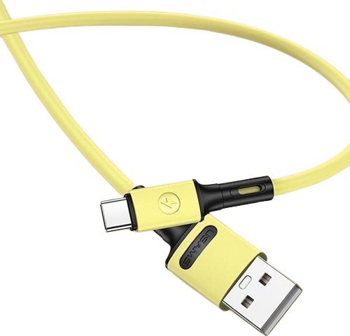 Usams USAMS USB kabel U52 USB-C 2A Kabel pro rychlé nabíjení 1m žlutý/žlutý SJ436USB03 (US-SJ436)