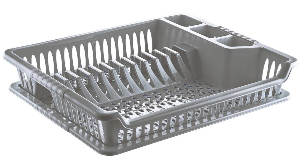 Odkvapkávač s podnosom VIO LUXURY sivý