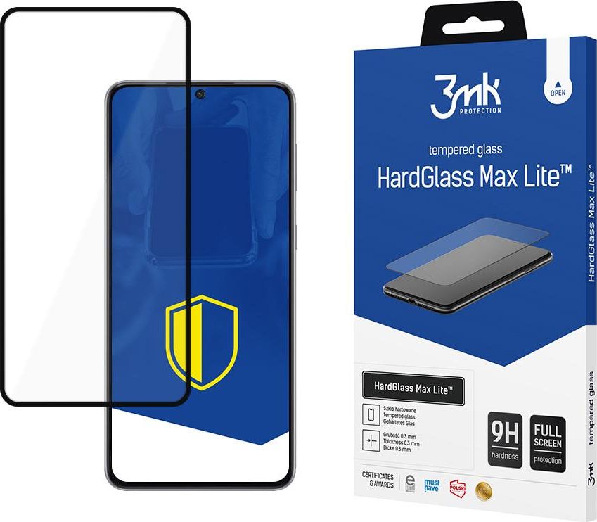 3MK Samsung Galaxy S21+ 5G Black - 3mk HardGlass Max Lite