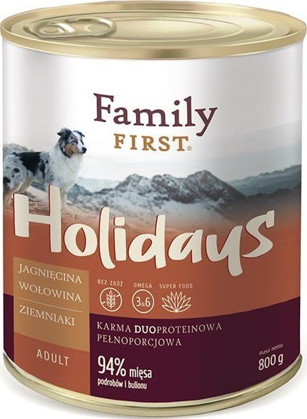 Family First Holidays Adult Lamb Beef Potato 800 g