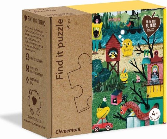 Clementoni 60dielne puzzle Zvieratá