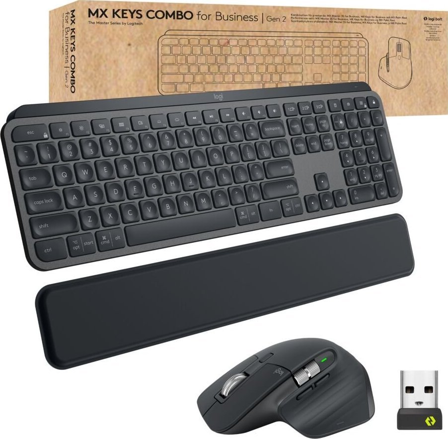 Logitech MX Keys Combo for Business | Gen 2 - GRAPHITE - US INT L