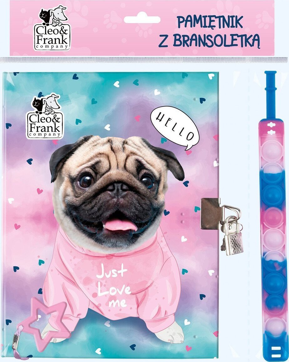 Deník s náramkem visacího visacího + cleo a fran