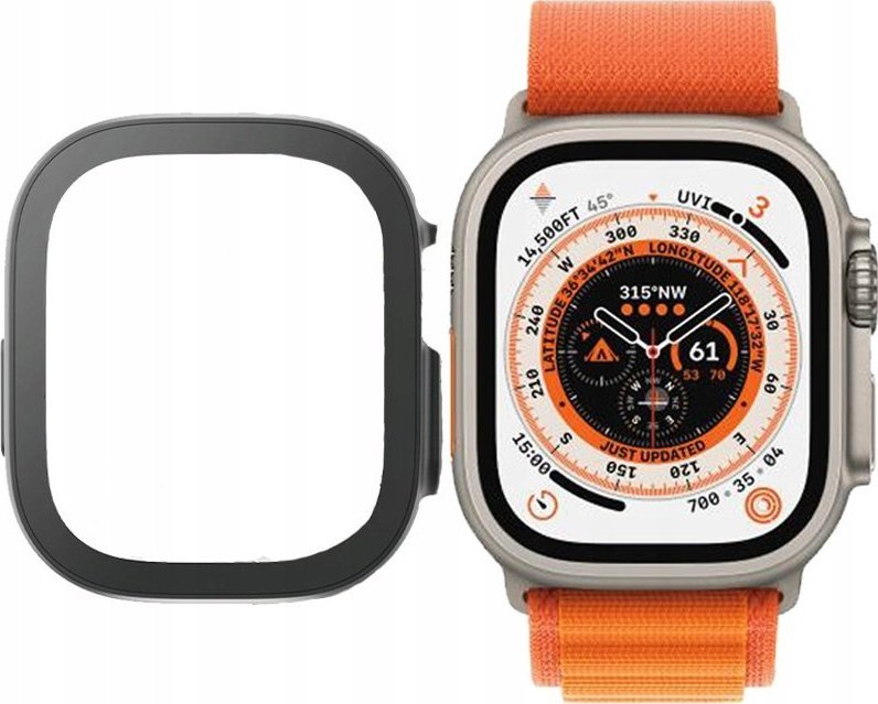 Panzerglass Panzerglass Full Body - Antibakteriální sklo pro celé tělo pro Apple Watch Ultra 49mm černý rám