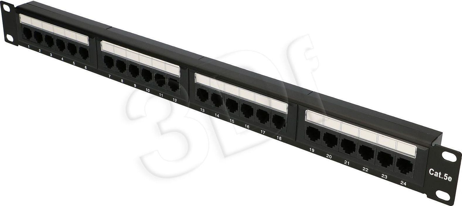 Patchpanel CAT5E UTP V2 24 portov