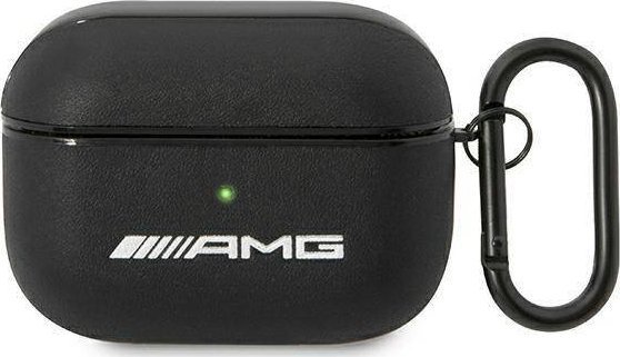 Kožené velké logo Mercedes AMG – pouzdro AirPods Pro (černé)