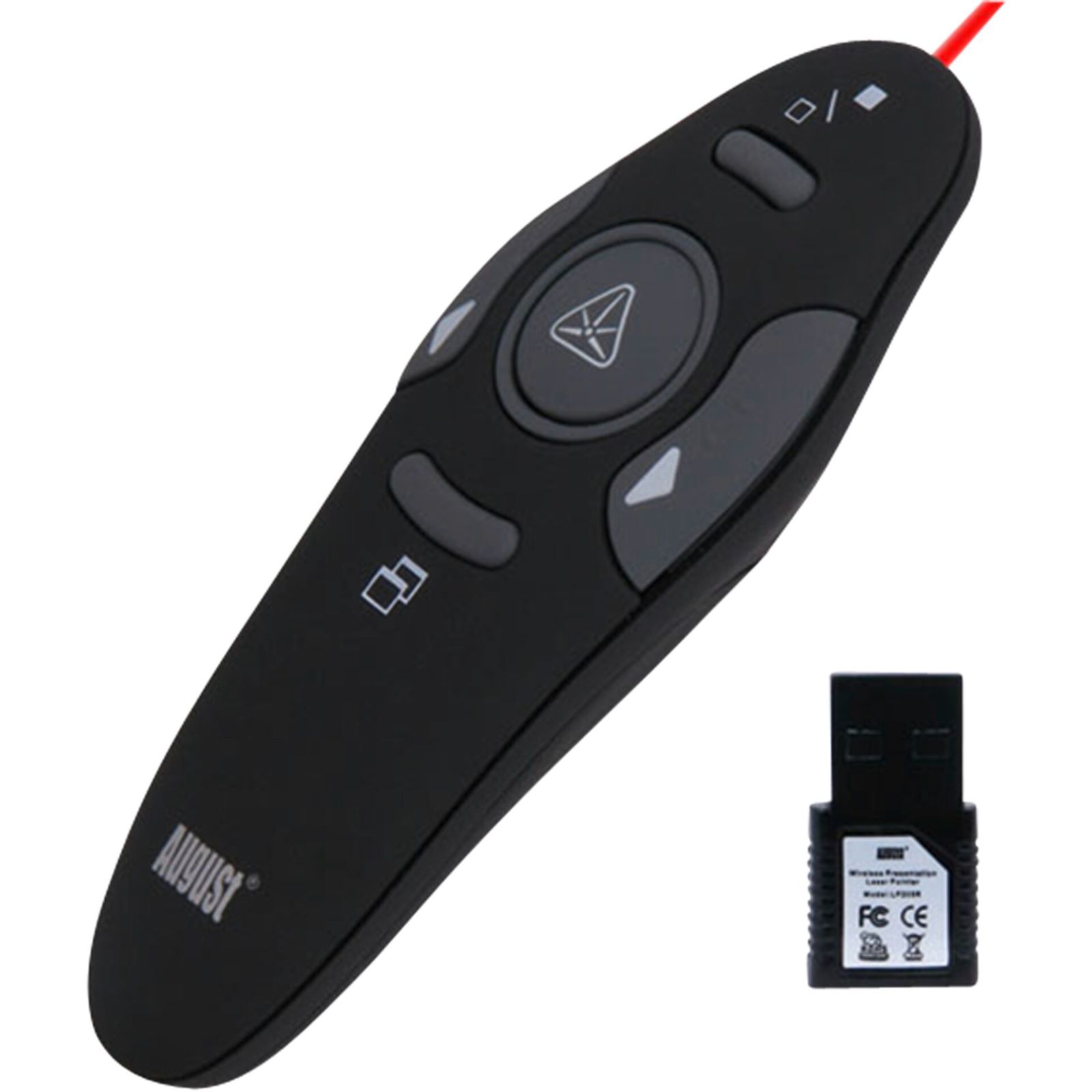 August LP205R Prezentator s laser.ukazovatelom