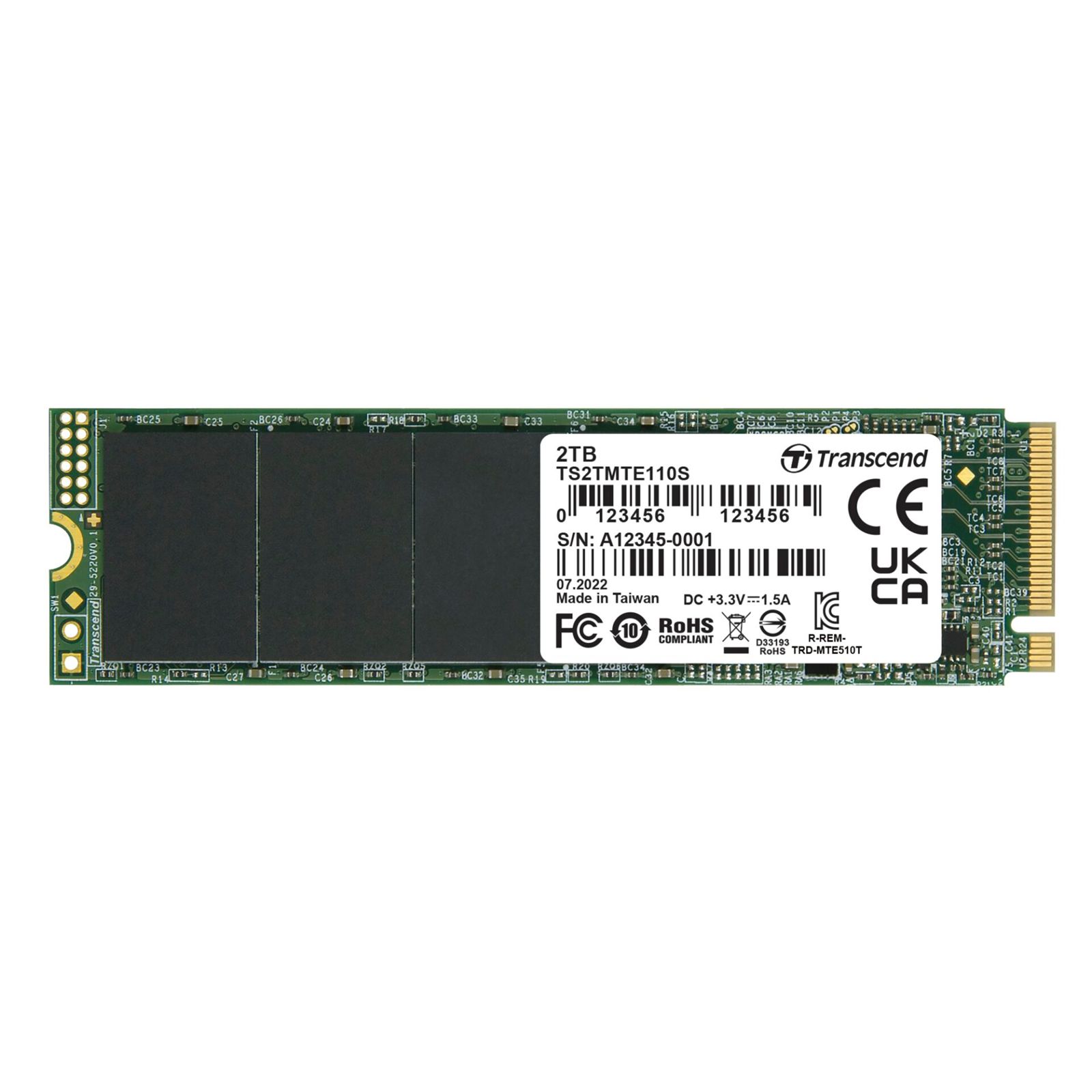 Transcend SSD MTE110S        2TB NVMe PCIe Gen3 x4